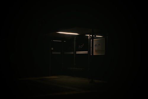 Free Bus Stop Stock Photo