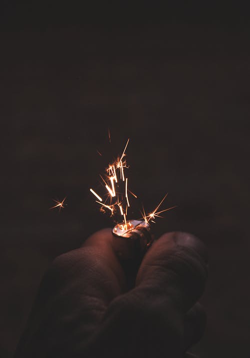 Free stock photo of high speed photography, lighter, sparks