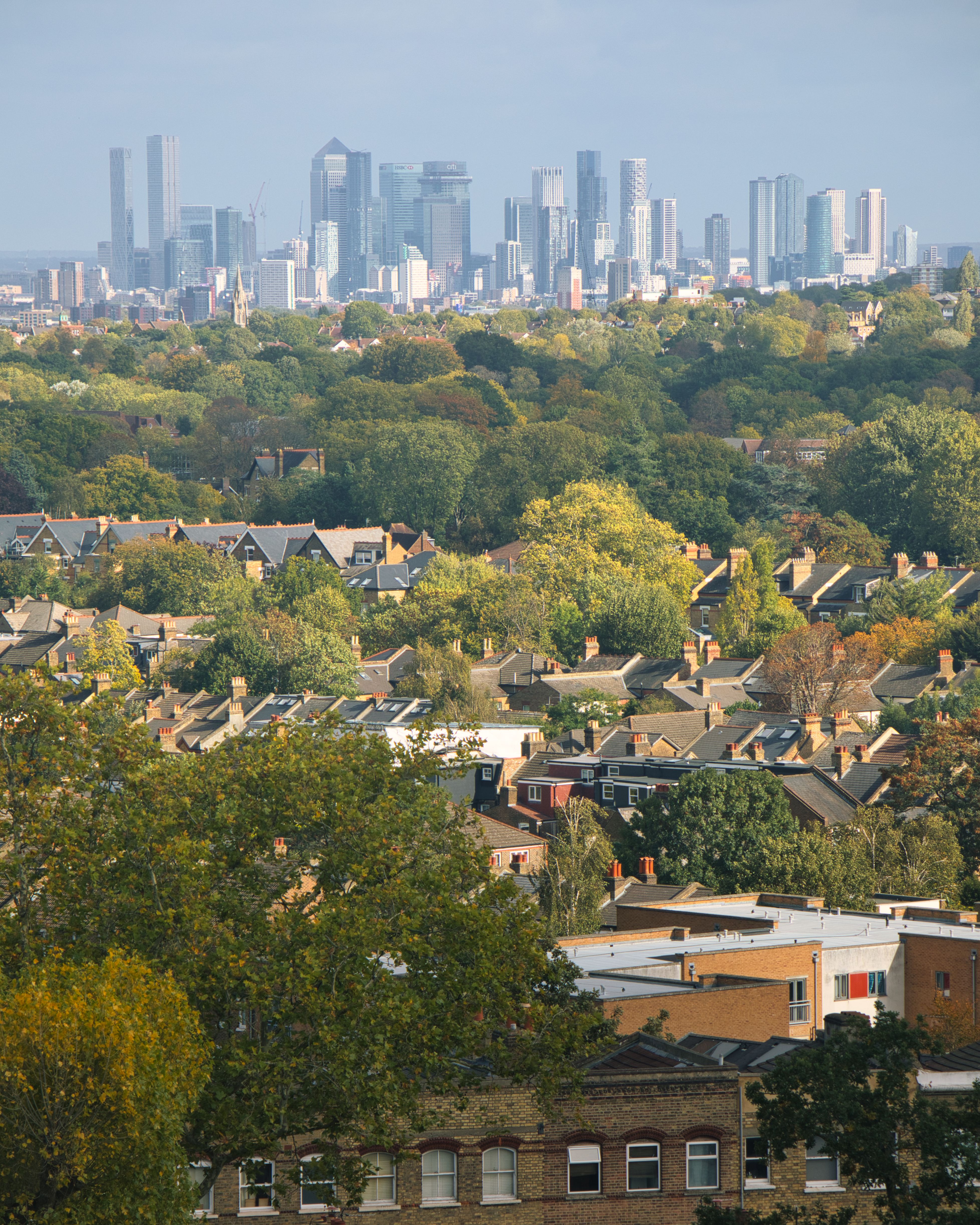 London Skyline Overlooking Green Suburbs · Free Stock Photo