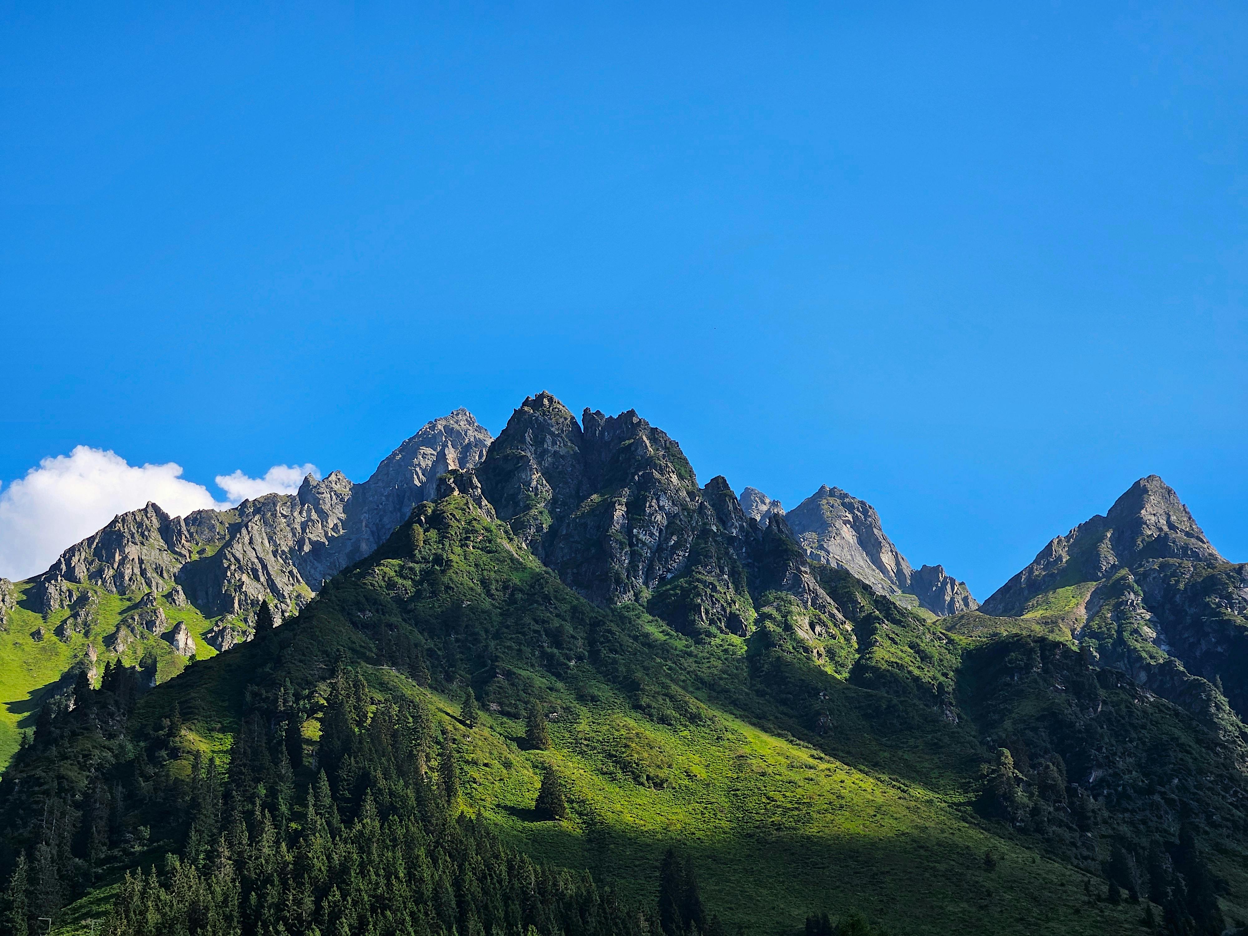 Scenic View of Vorarlberg Mountain Peaks · Free Stock Photo