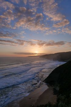 Captivating sunset view over Johanna Beach in Victoria, Australia, showcasing natural beauty and adventure.