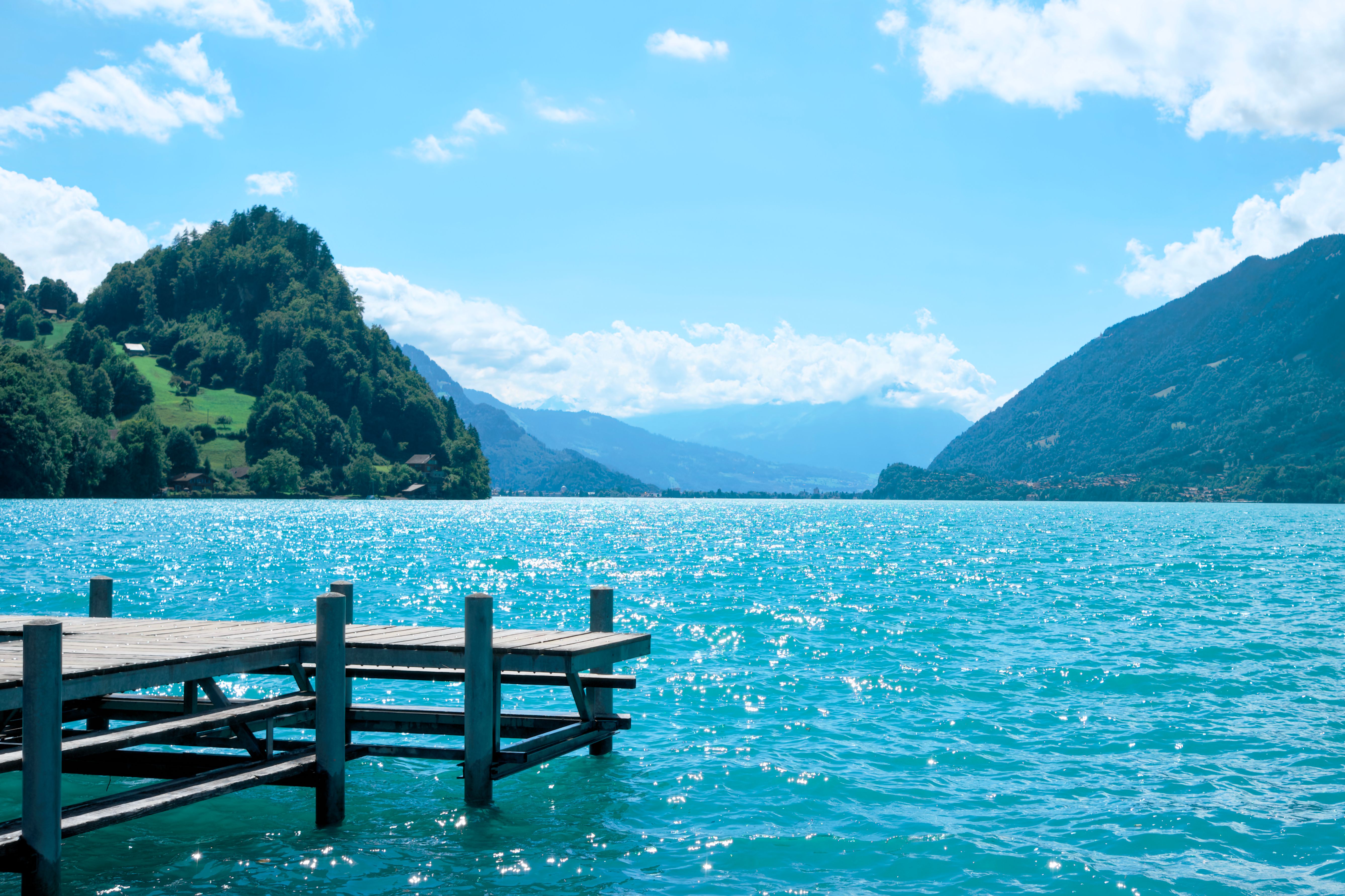 Lake Brienz near Interlaken Switzerland