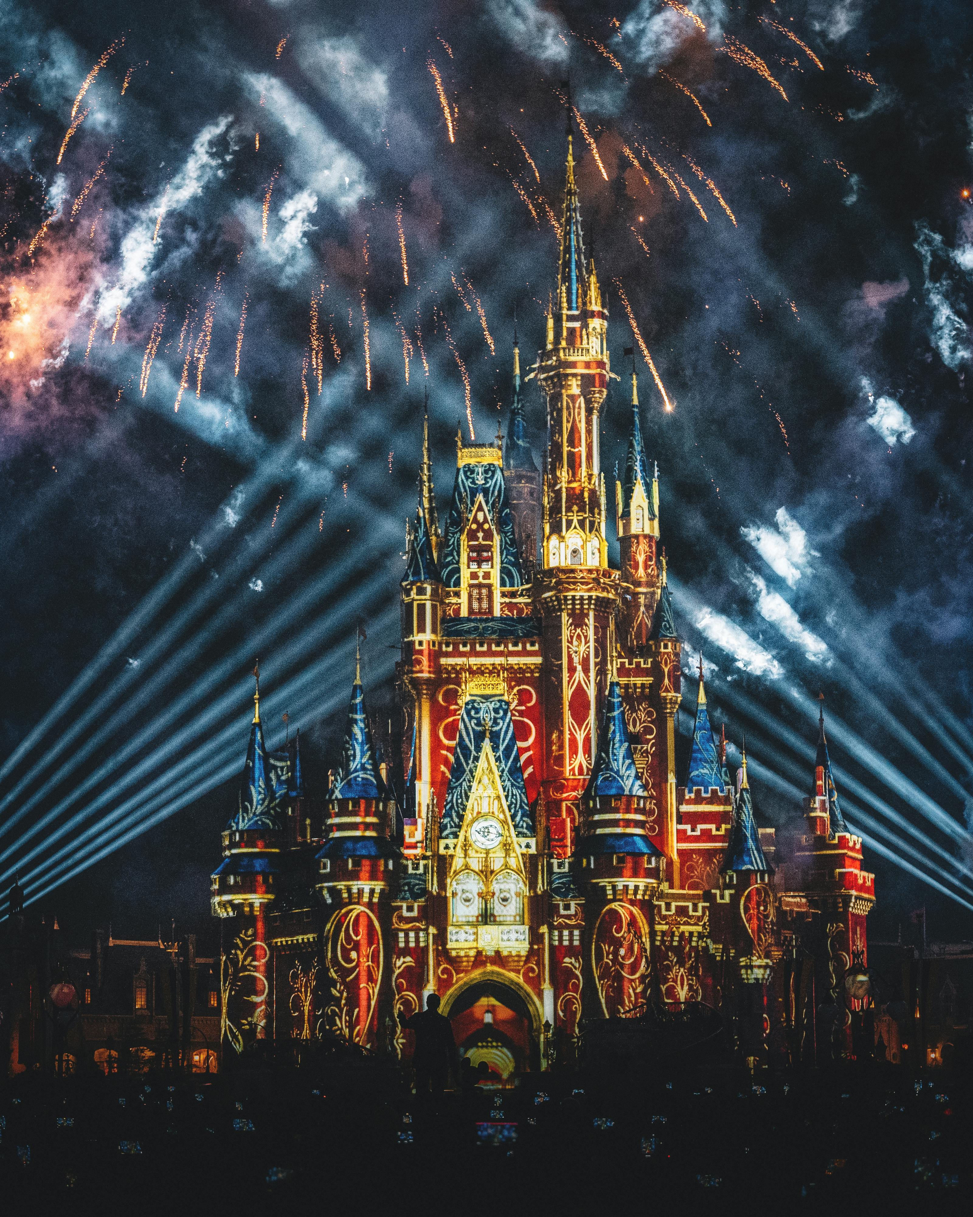 Fireworks Over Magic Kingdom HD wallpaper