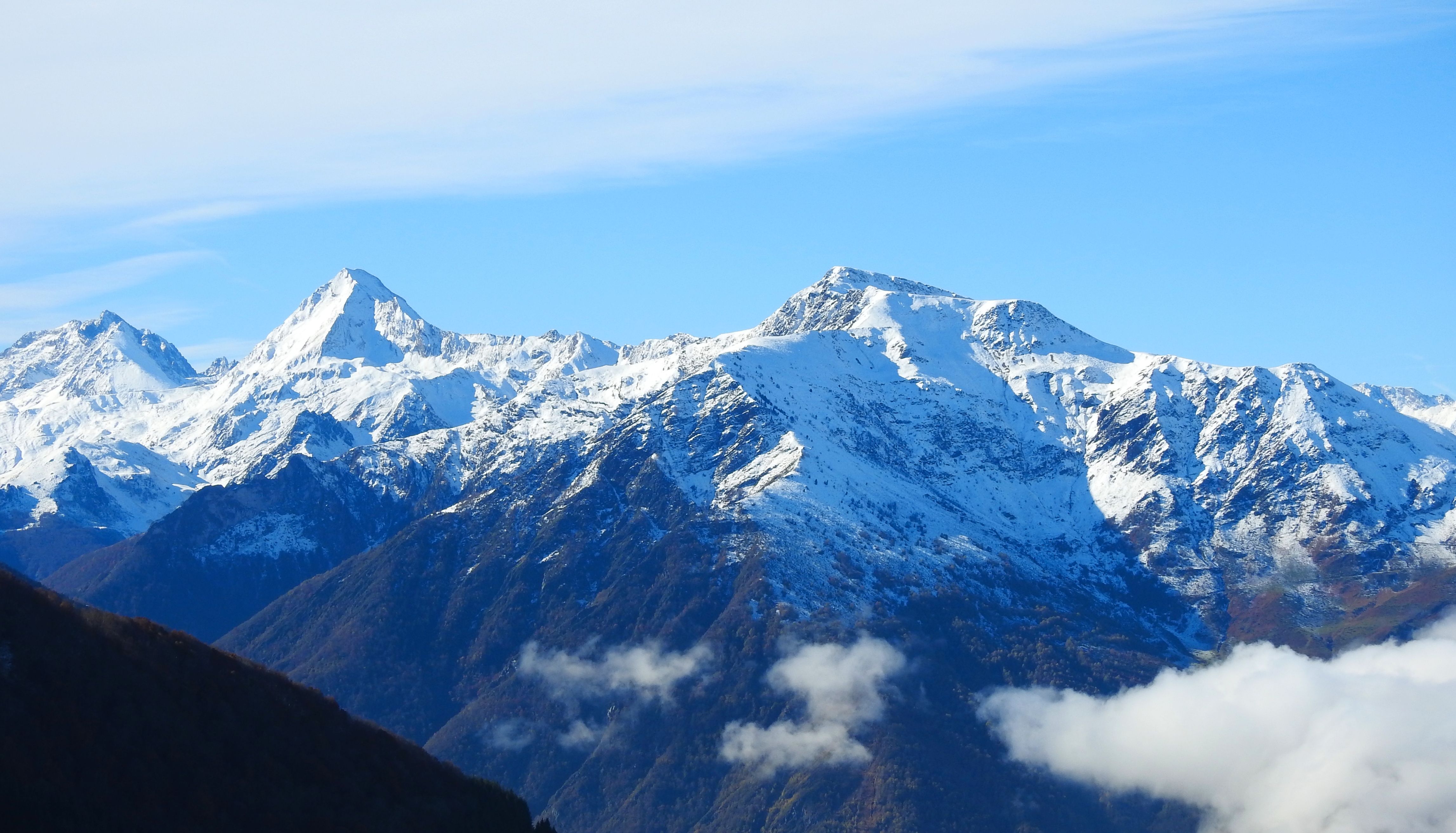 Scenic View of Snow-Capped French Pyrenees · Free Stock Photo