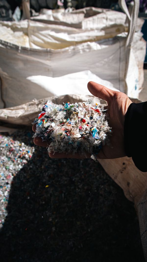 Plastic recycling plant