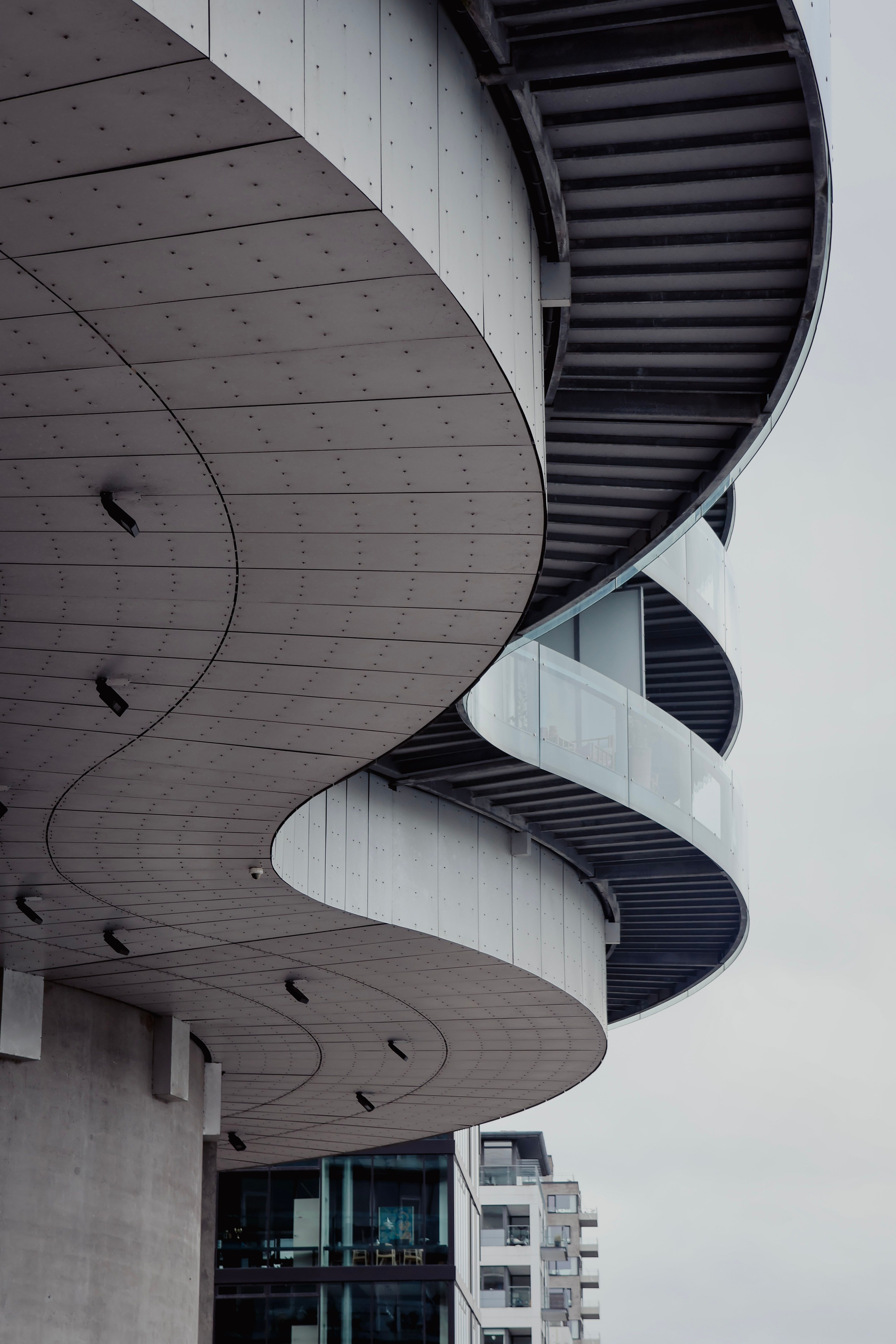 Modern Curved Architectural Structure in Copenhagen · Free Stock Photo