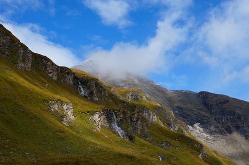 Free Stunning view of mist-covered alpine mountains in Karyntia, Austria. Stock Photo
