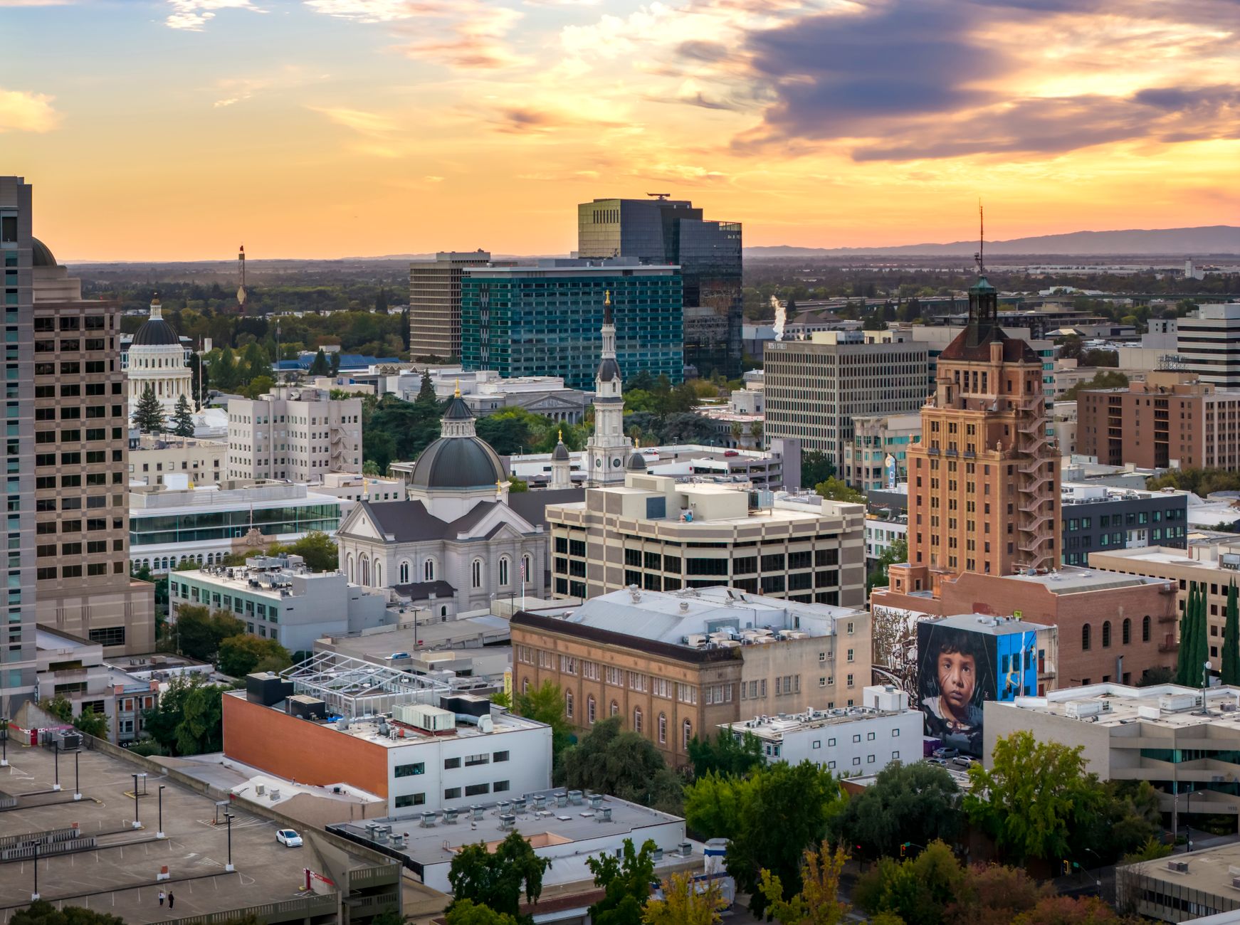 A stunning view of Sacramento