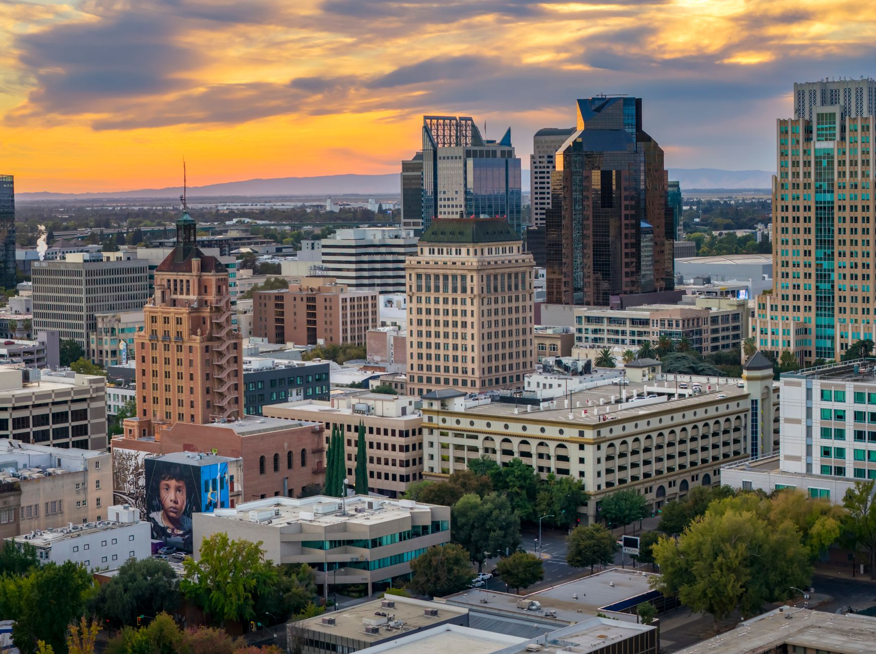A stunning view of Sacramento