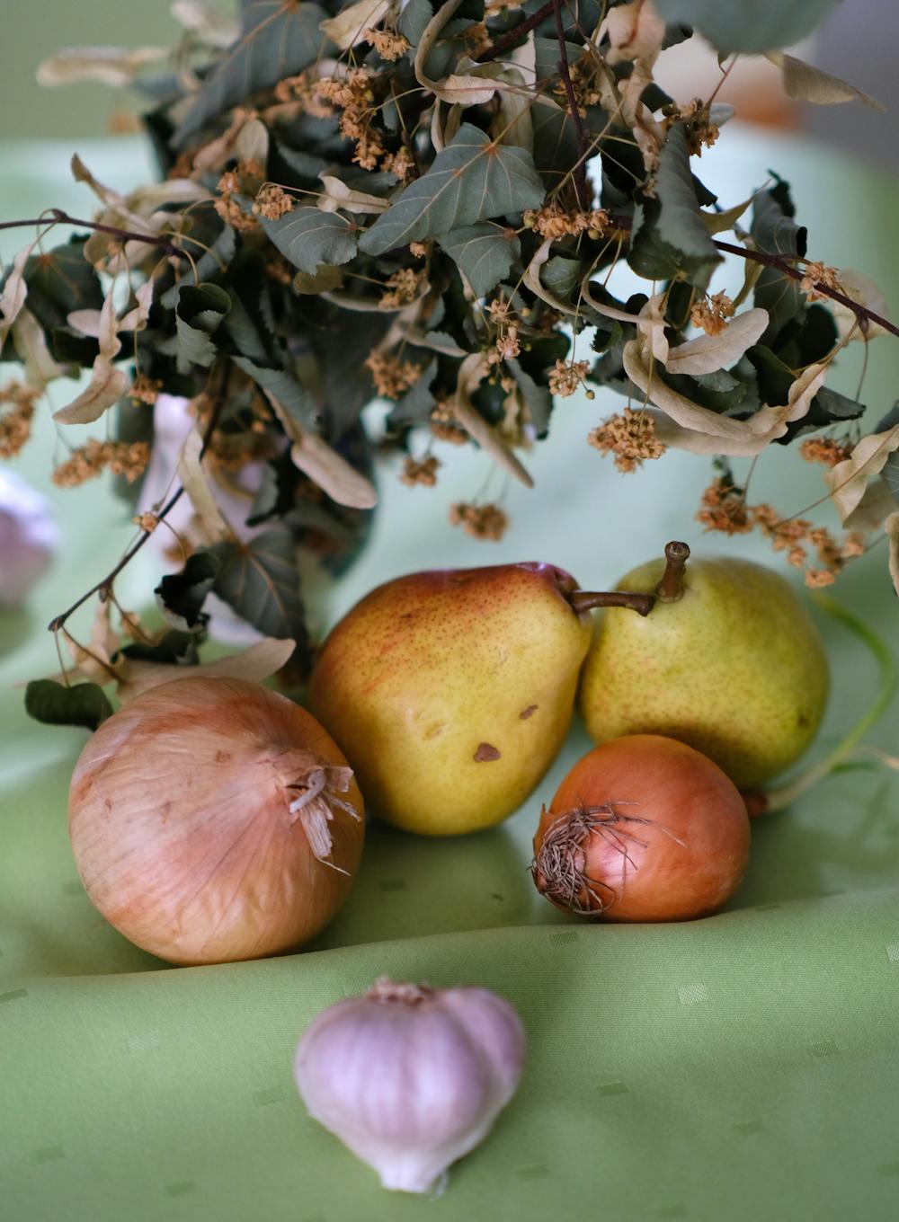 A Cozy Harvest Feast with a Mountain Backdrop A Cozy Harvest Feast with a Mountain Backdrop