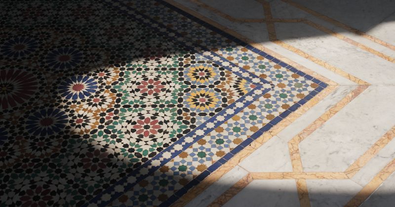 Moroccan zellige tilework geometric patterns