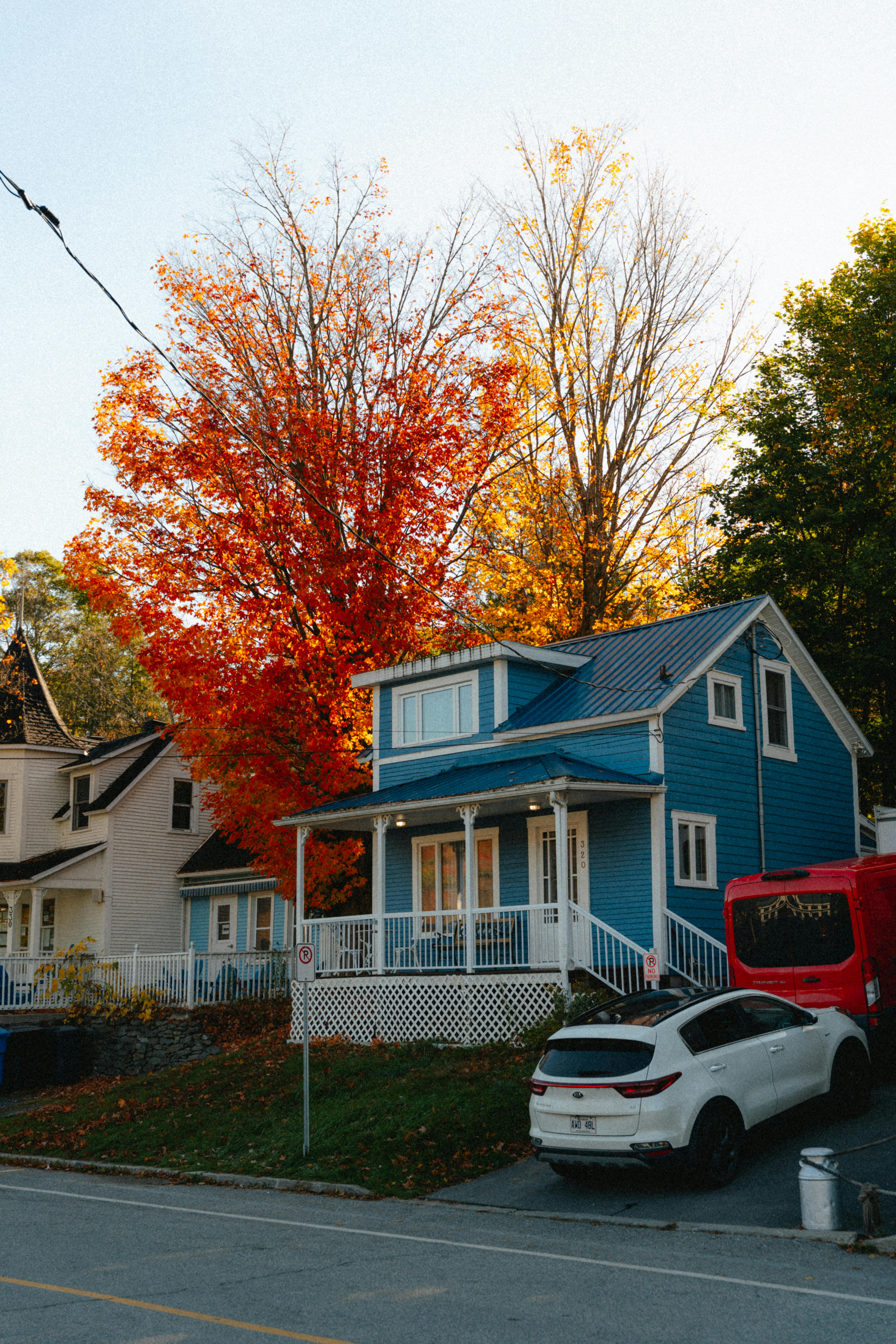 Charming blue house in Toronto