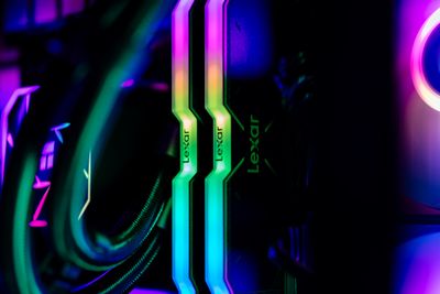 Vibrant RGB PC Components Close-Up · Free Stock Photo