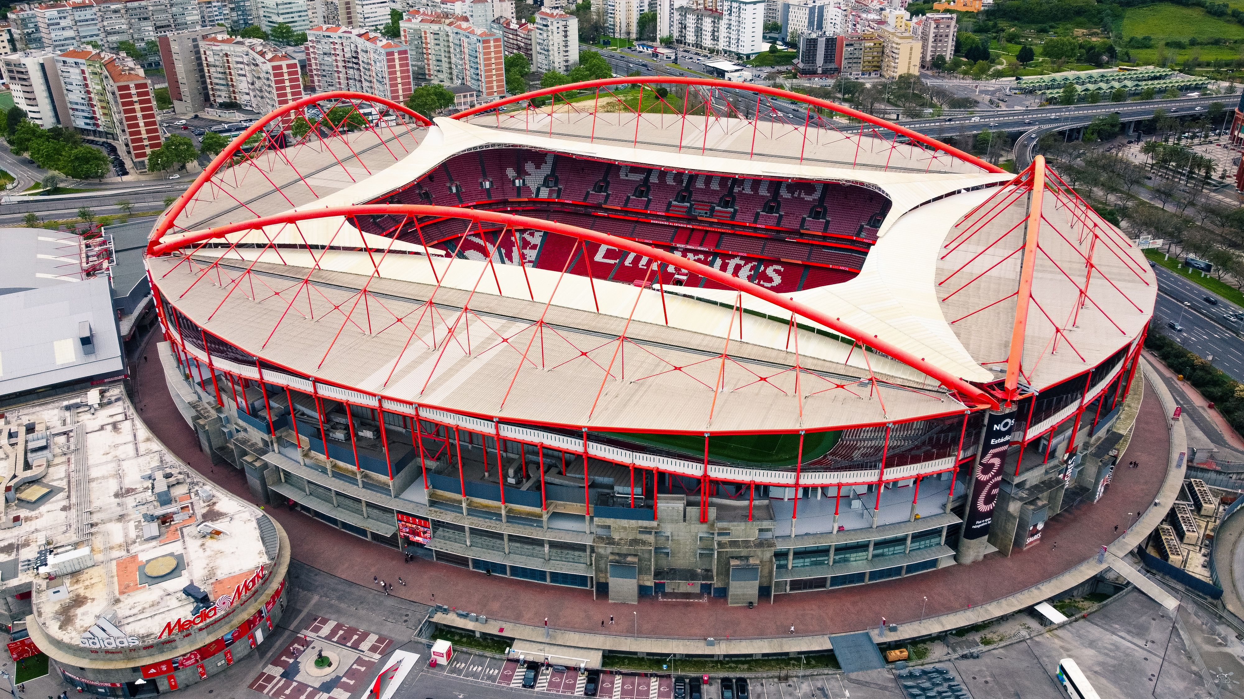Aerial View of Estádio da Luz in Lisbon, Portugal · Free Stock Photo