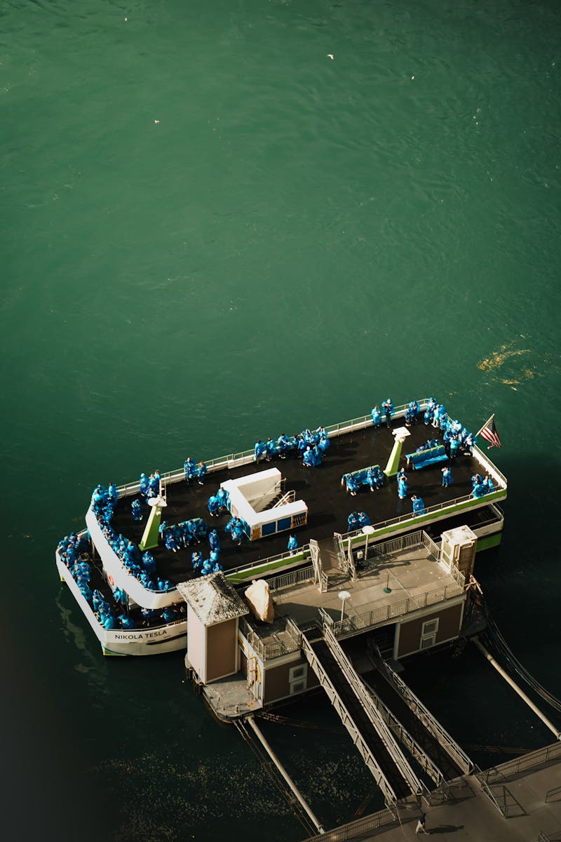 Vista aérea del ferry hacia Paquera