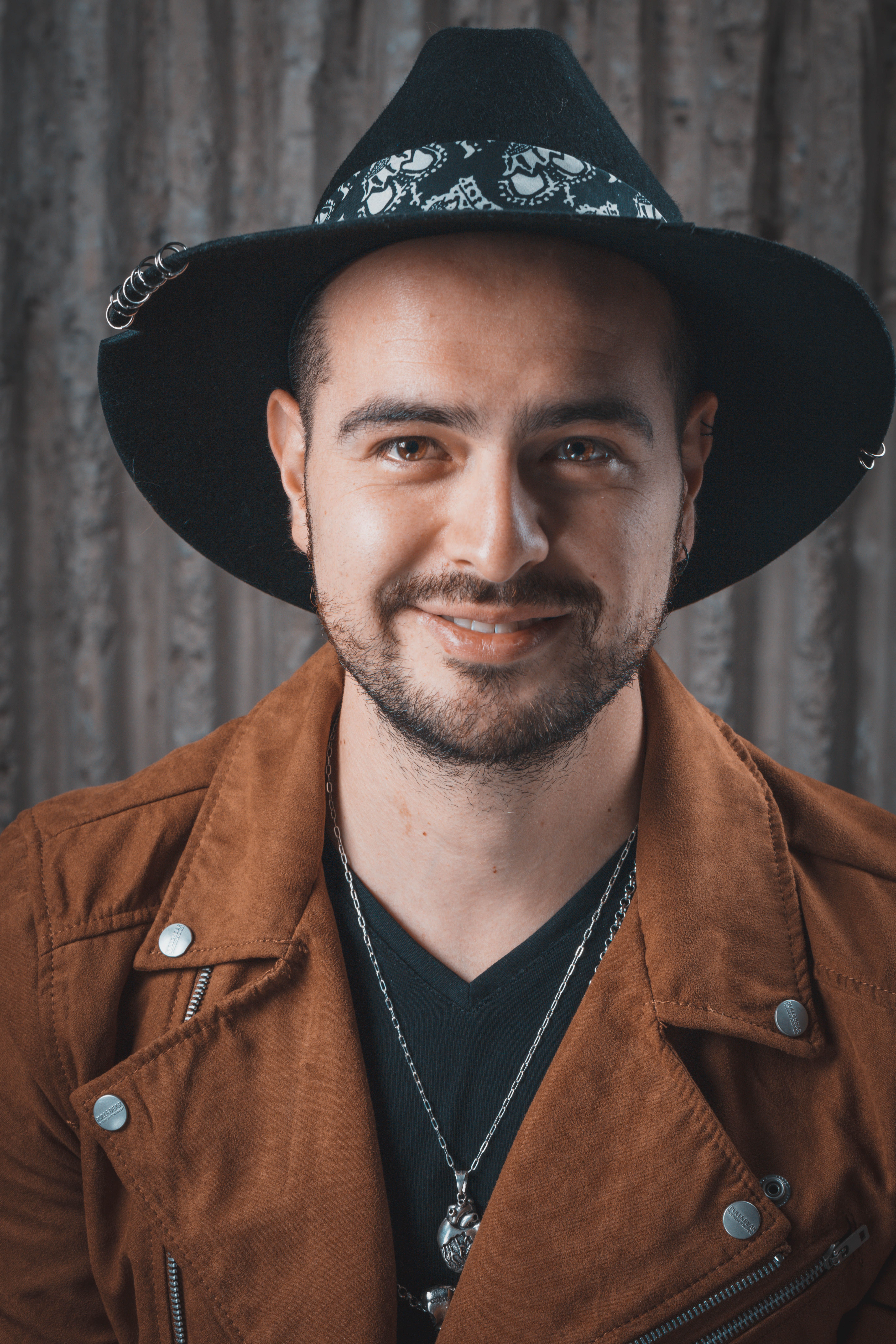 Portrait of a Man with Stylish Hat and Jacket · Free Stock Photo