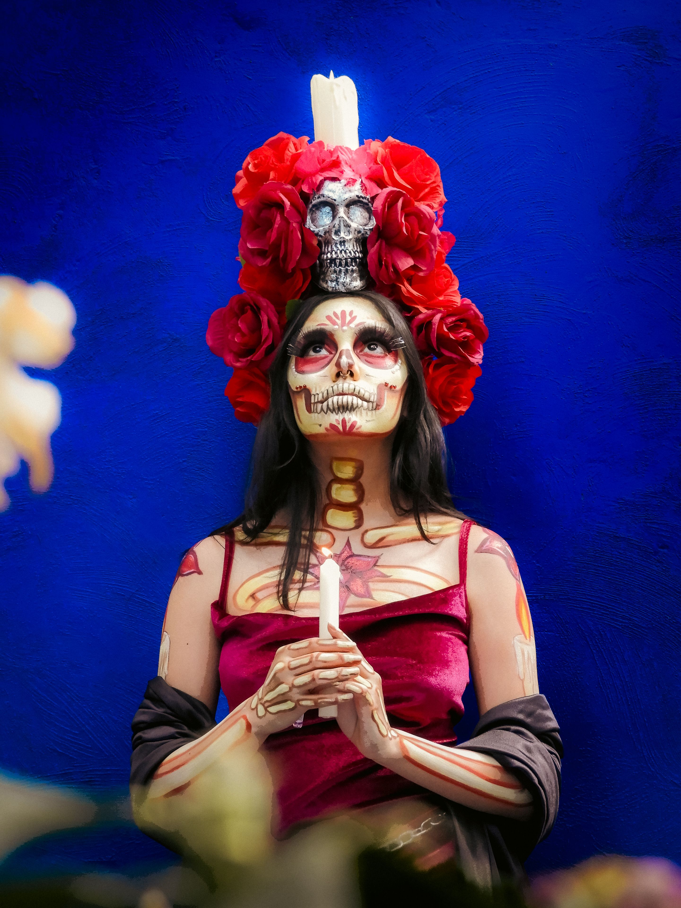 Vibrant Day of the Dead Portrait in Mexico City · Free Stock Photo