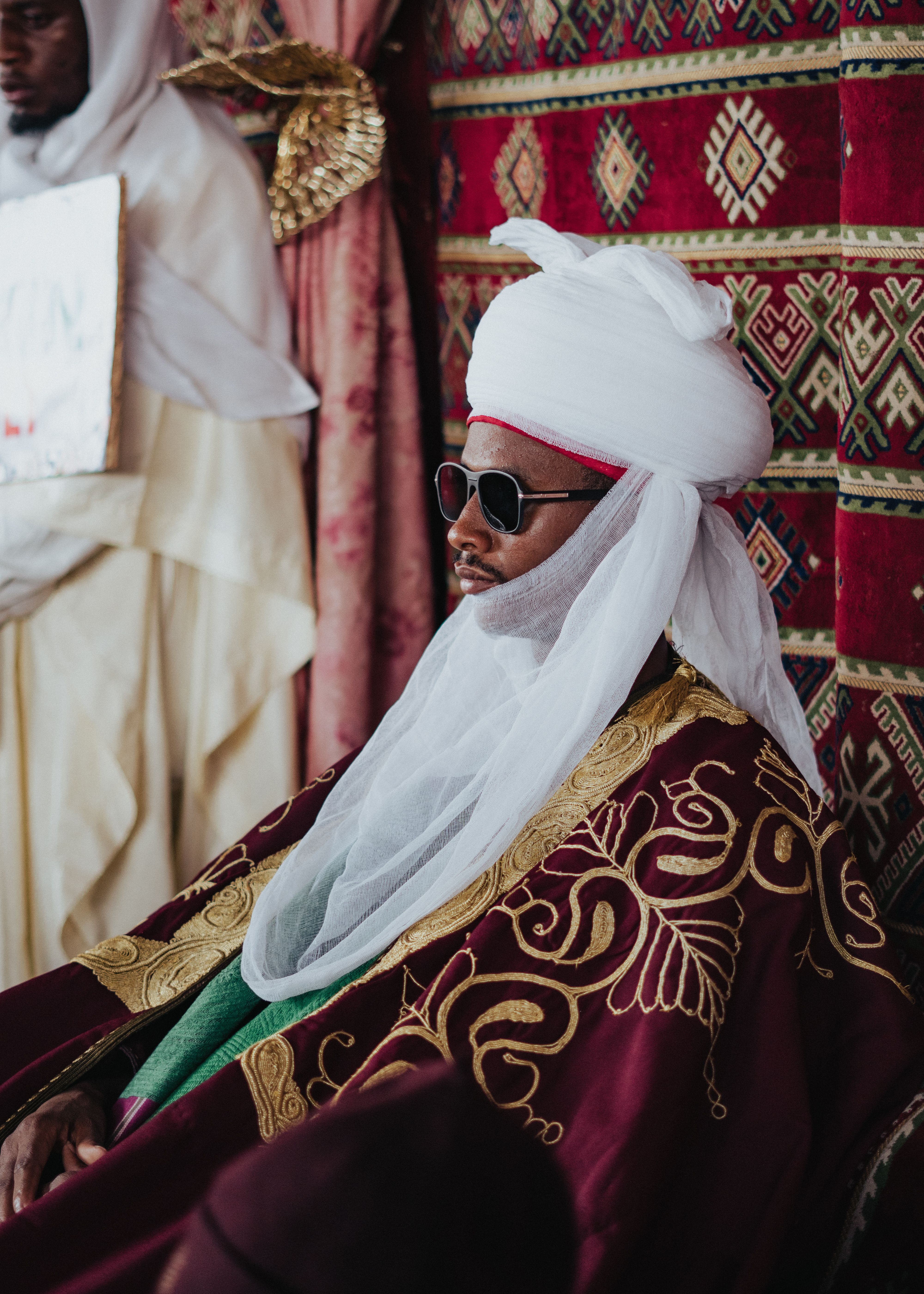 African Man in Traditional Attire with Turban · Free Stock Photo