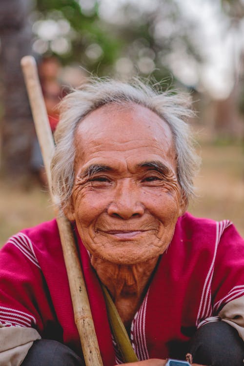 Free Portrait of an Elderly Man Smiling Stock Photo