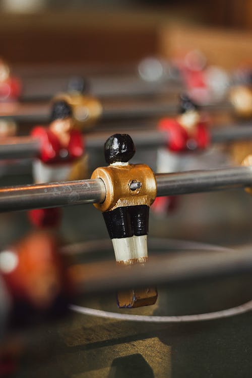 Selective Focus Photography Of Foosball Game