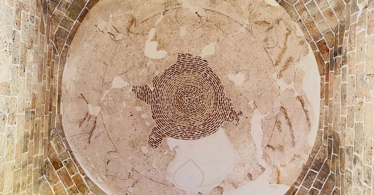 Dome Texture Pattern Interior Dome with Geometric Patterns and Stone Texture · Free Stock Photo