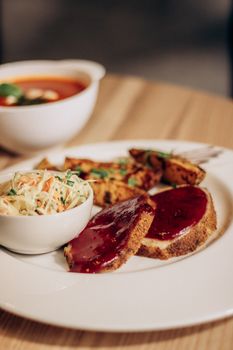 With Fruit Coleslaw