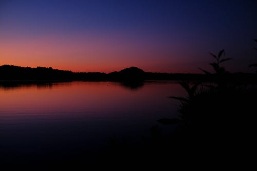 美丽的夕阳, 鲜艳的色彩 的 免费素材图片