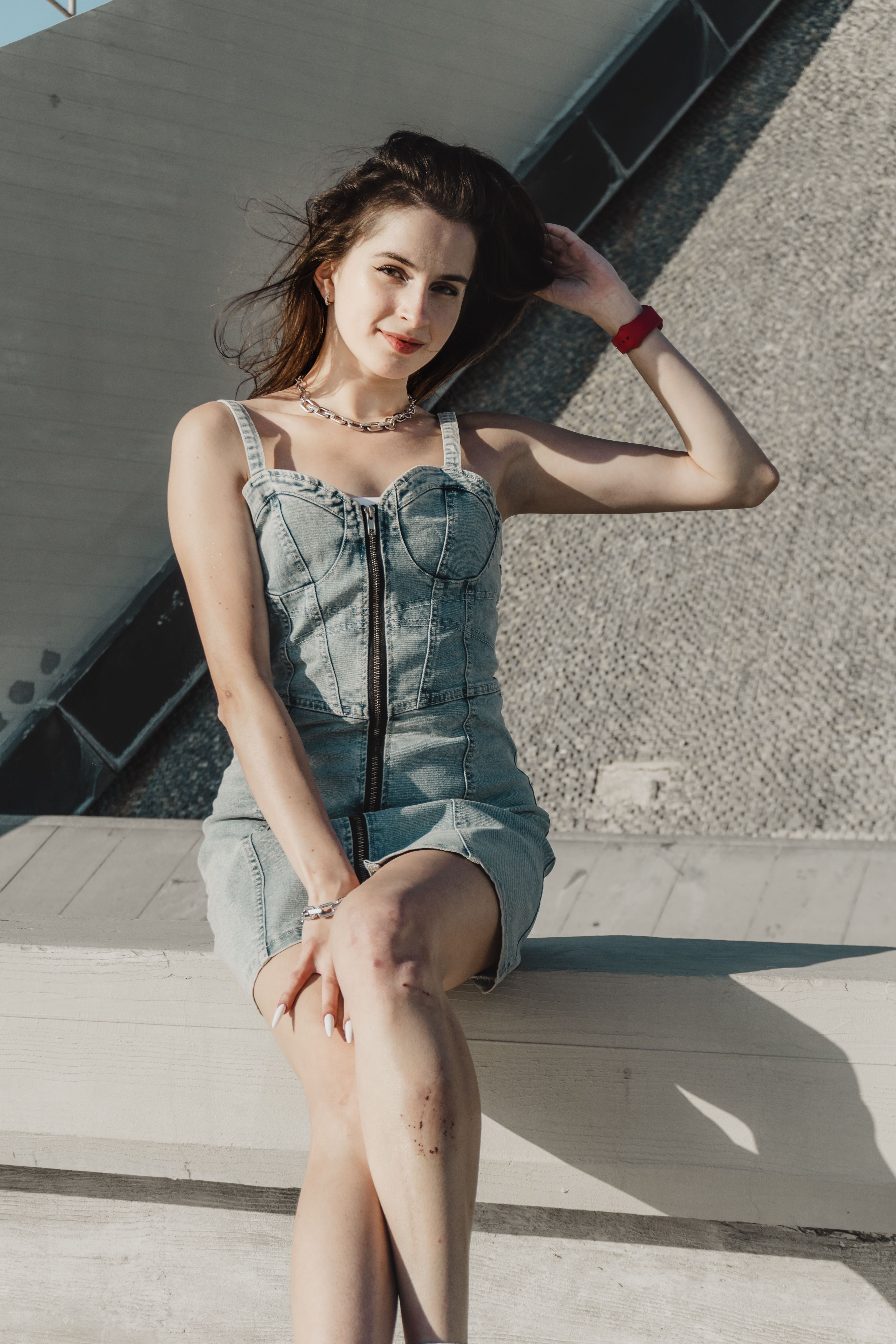 Robe en jean