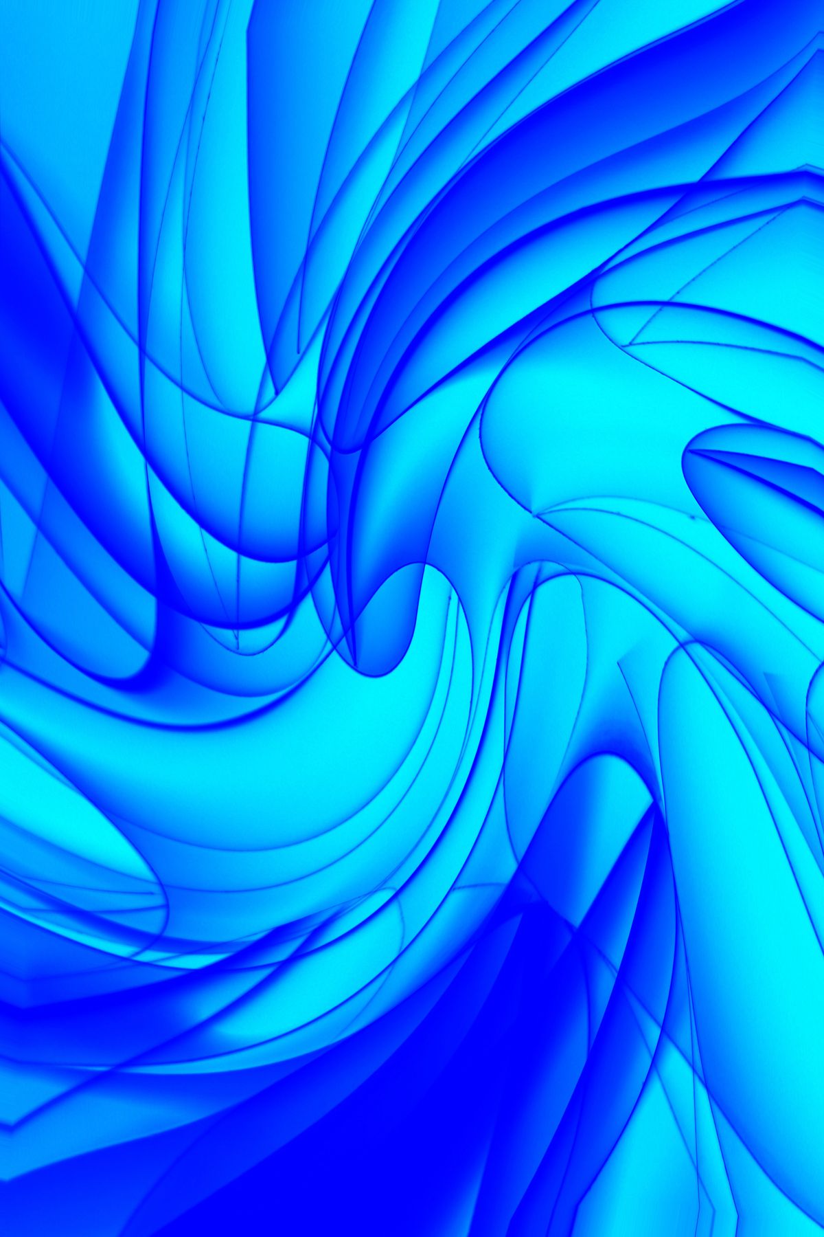 Abstract Blue and White Swirling Pattern Art · Free Stock Photo