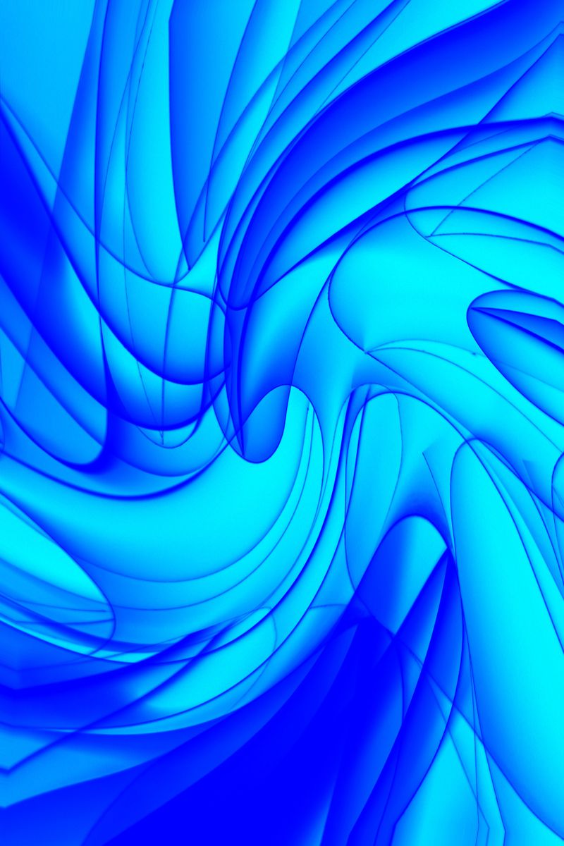 Abstract Blue and White Swirling Pattern Art · Free Stock Photo