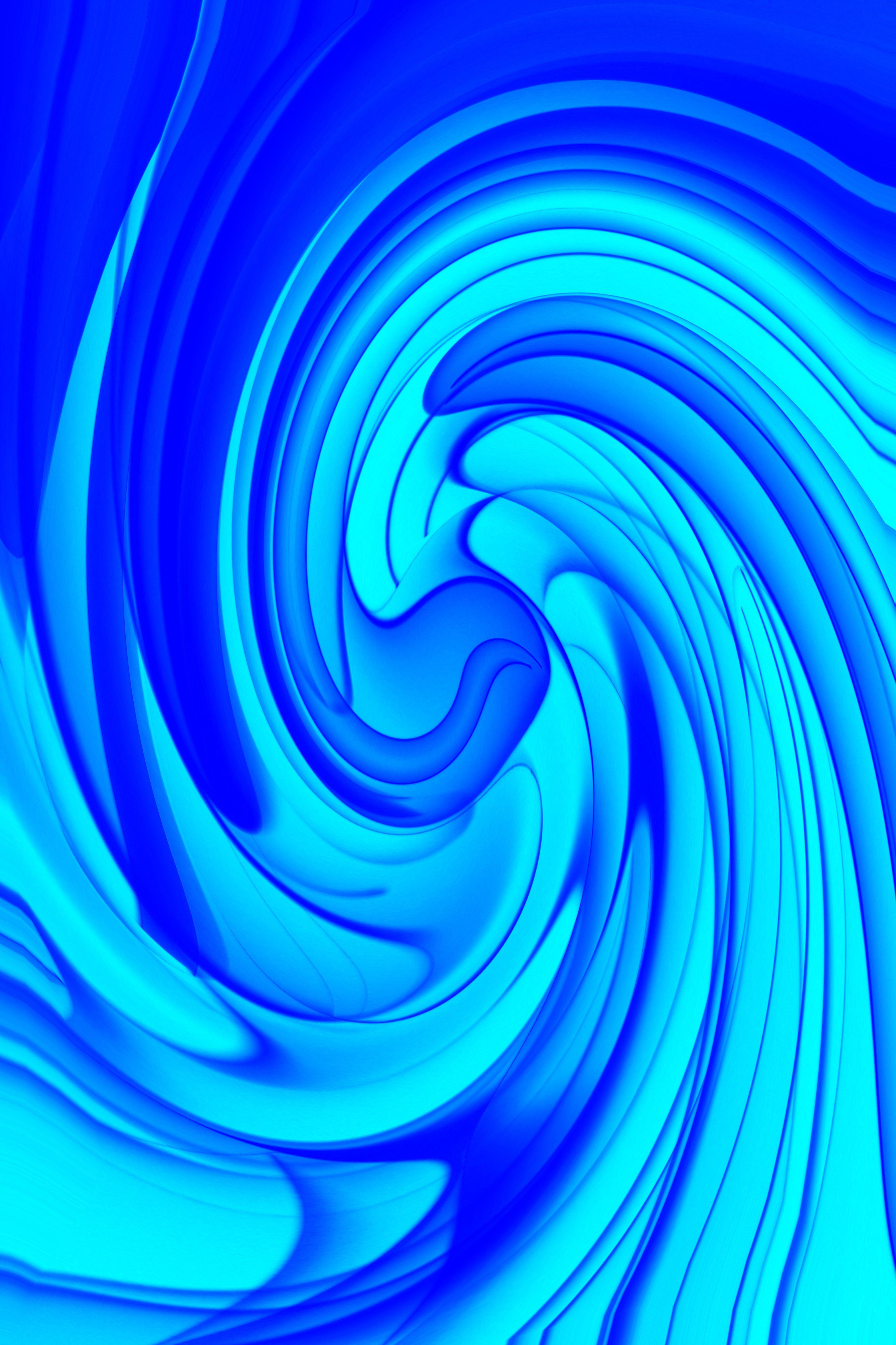 Abstract Blue Swirl Pattern in Vivid Colors · Free Stock Photo