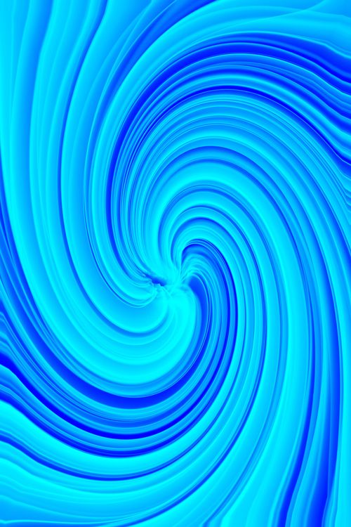 Vibrant Blue Abstract Swirl Pattern Art · Free Stock Photo