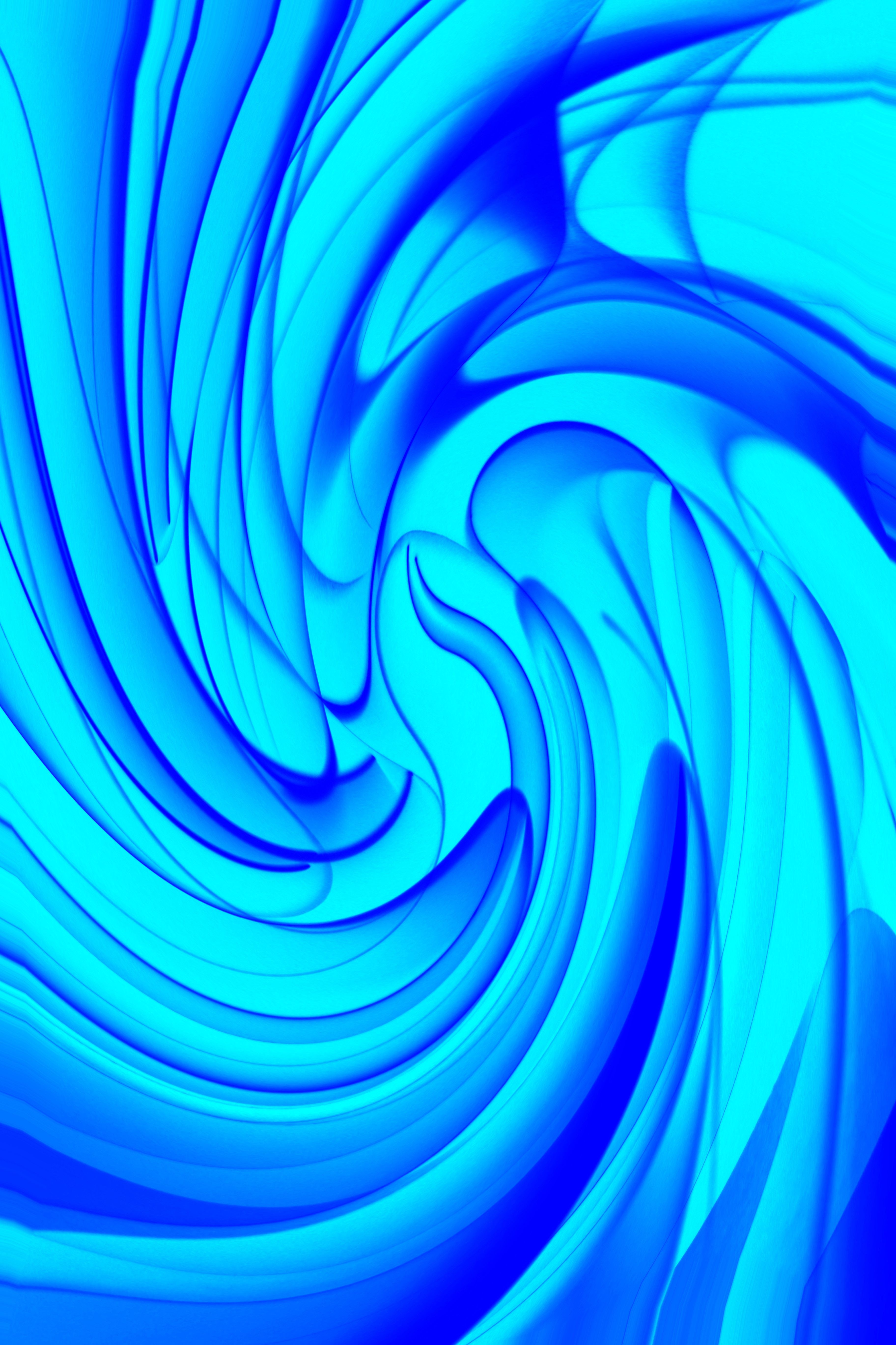 Vibrant Abstract Blue Swirl Design · Free Stock Photo
