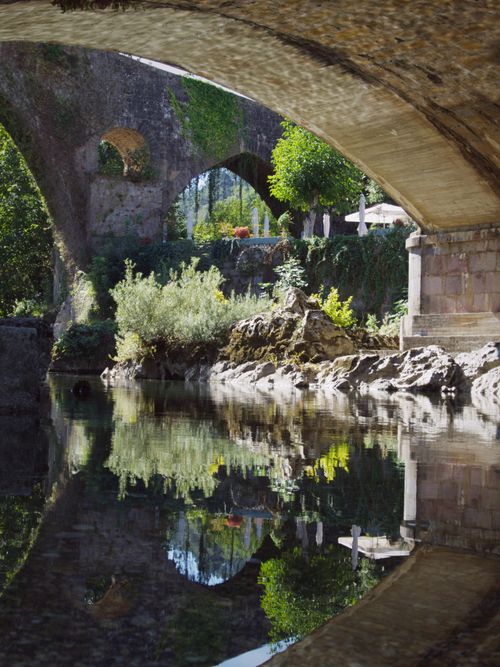 Free stock photo of bridge, reflective water, river Stock Photo
