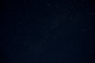 Starry Night Sky with Shooting Star