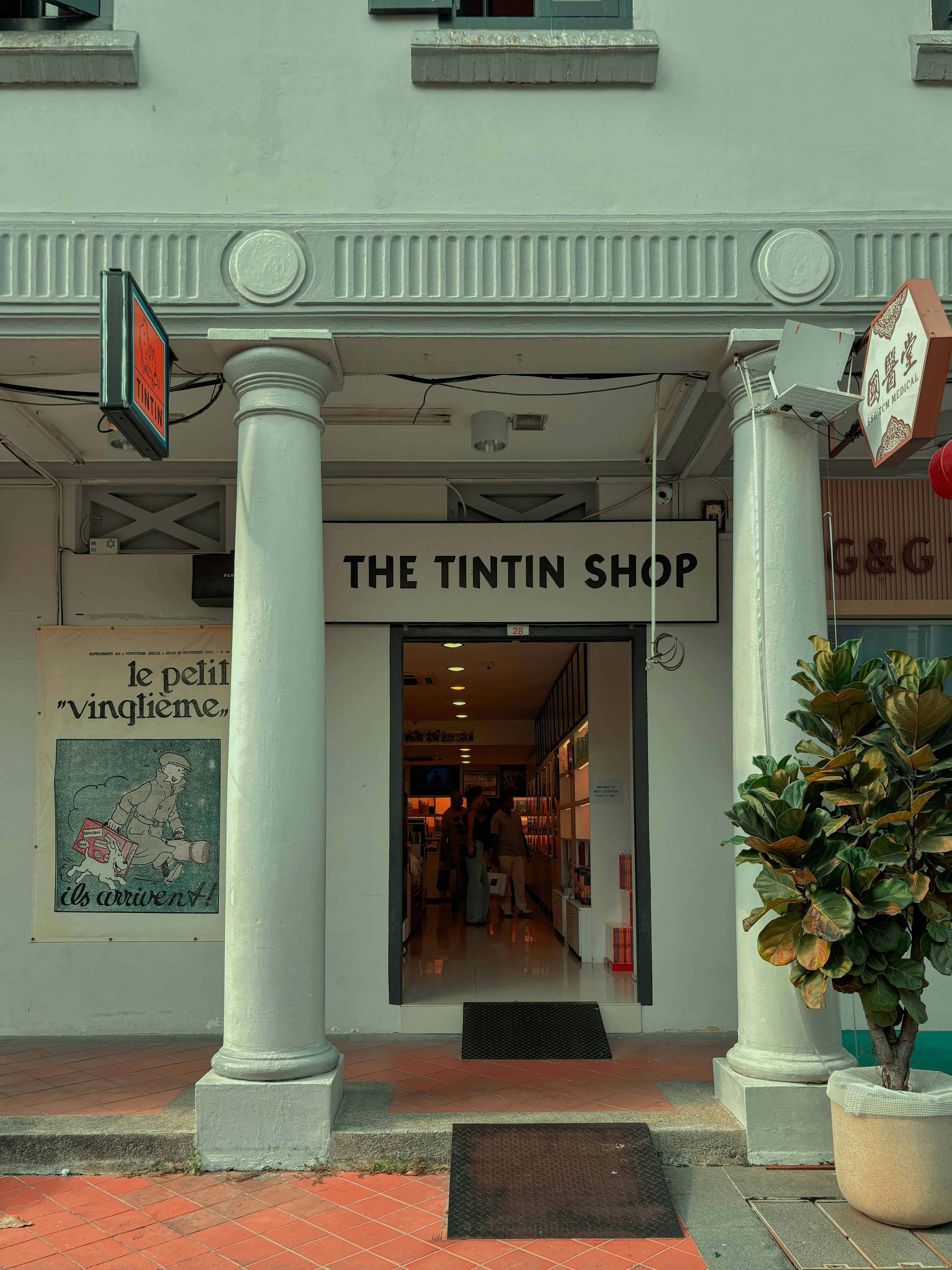 Tintin Shop in Singapore Traditional Shophouse · Free Stock Photo