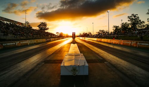 Free stock photo of christmas tree, clouds, drag strip