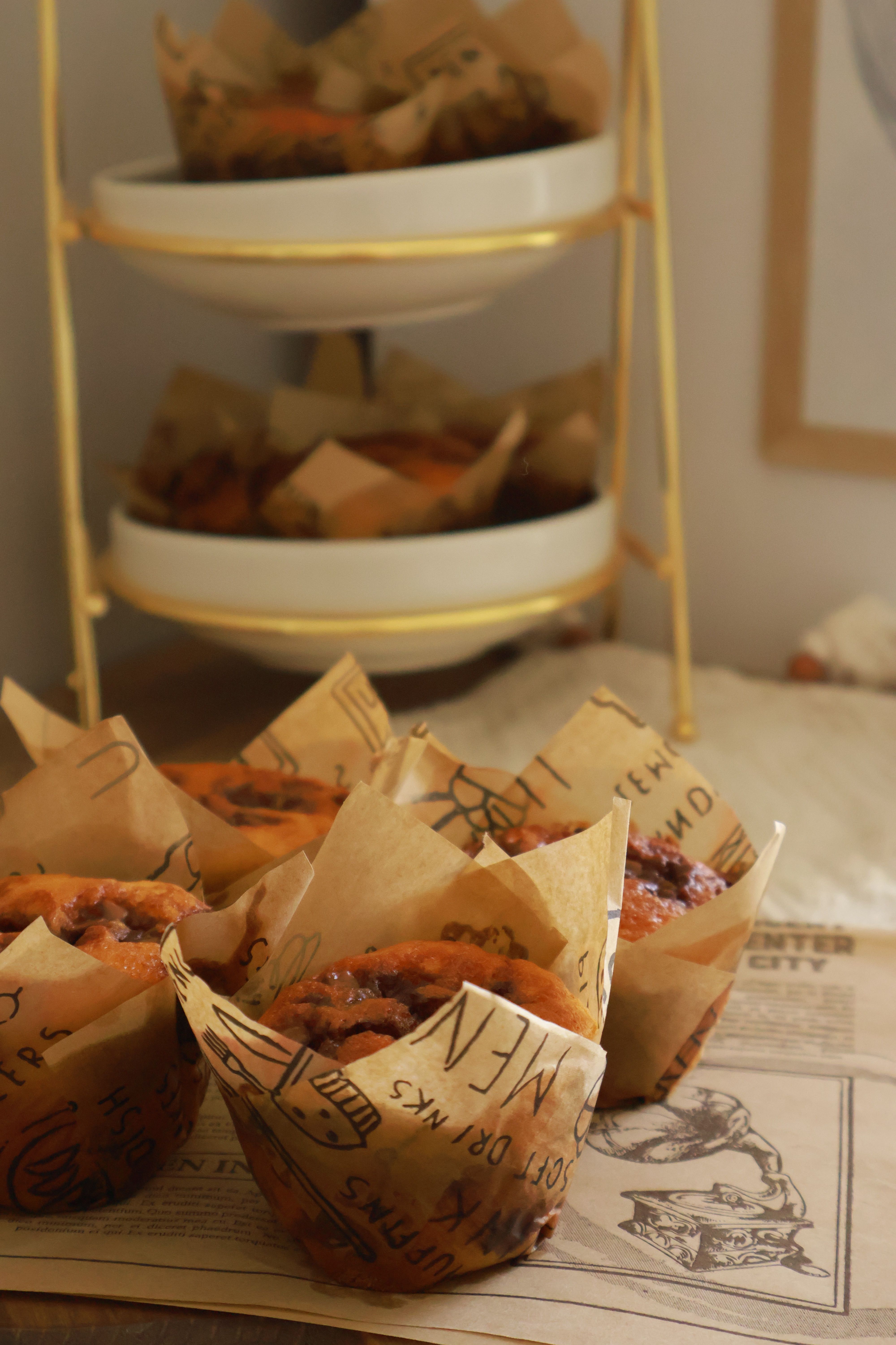 Muffins moelleux bacon-cheddar