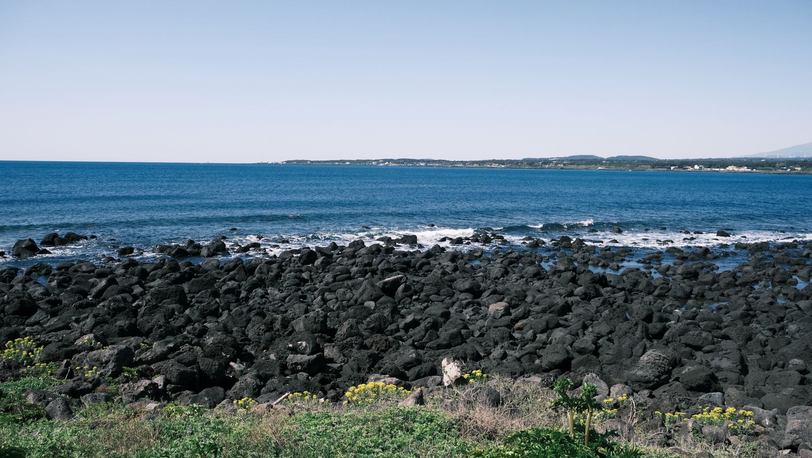 Jeju Island volcanic coastline