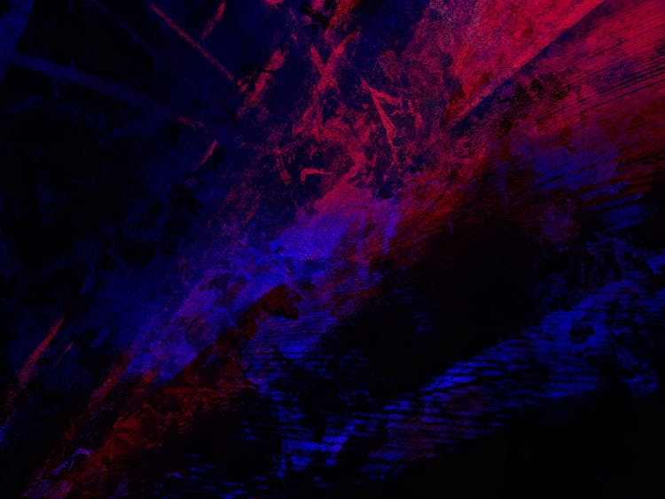 Abstract Painting With Red And Blue Colors