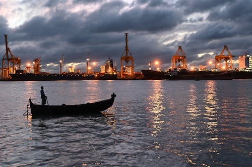 Man on Canoe