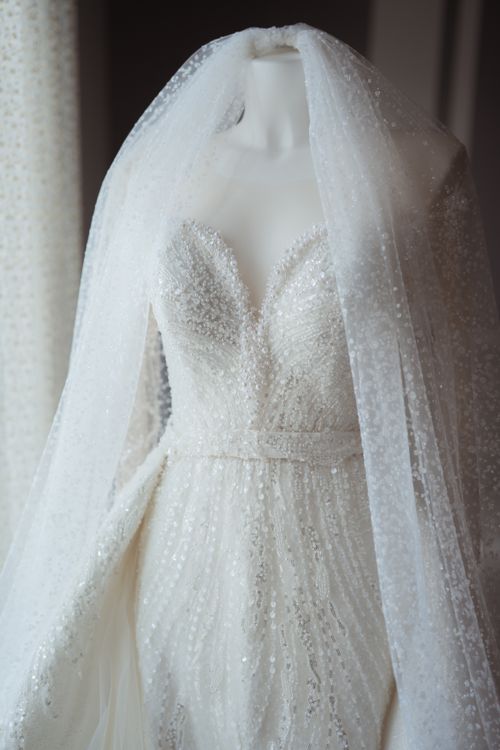 Elegant White Wedding Dress on Mannequin Free Stock Photo Elegant White Wedding Dress on Mannequin Free Stock Photo