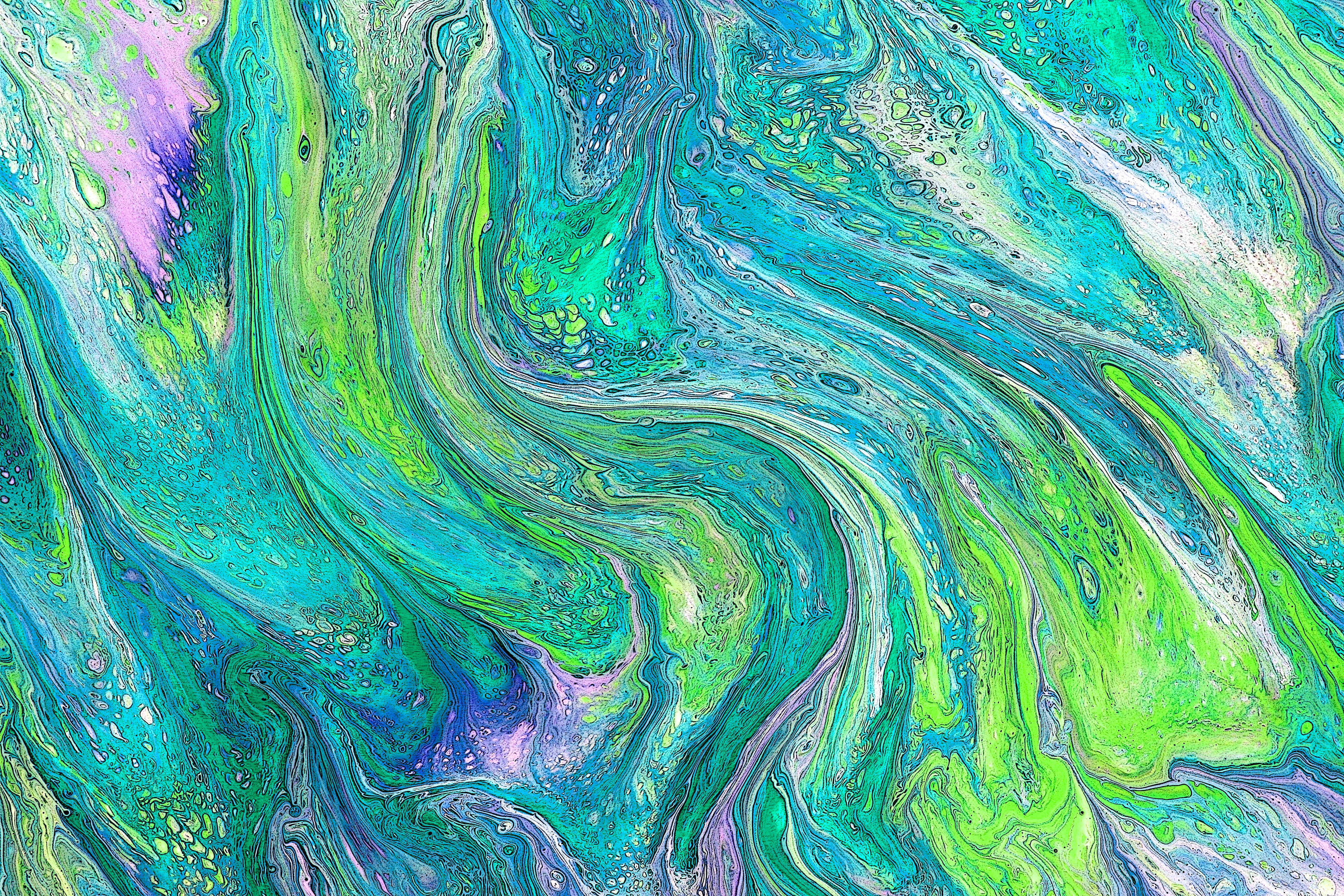 Vibrant Abstract Swirl Painting in Bold Colors · Free Stock Photo
