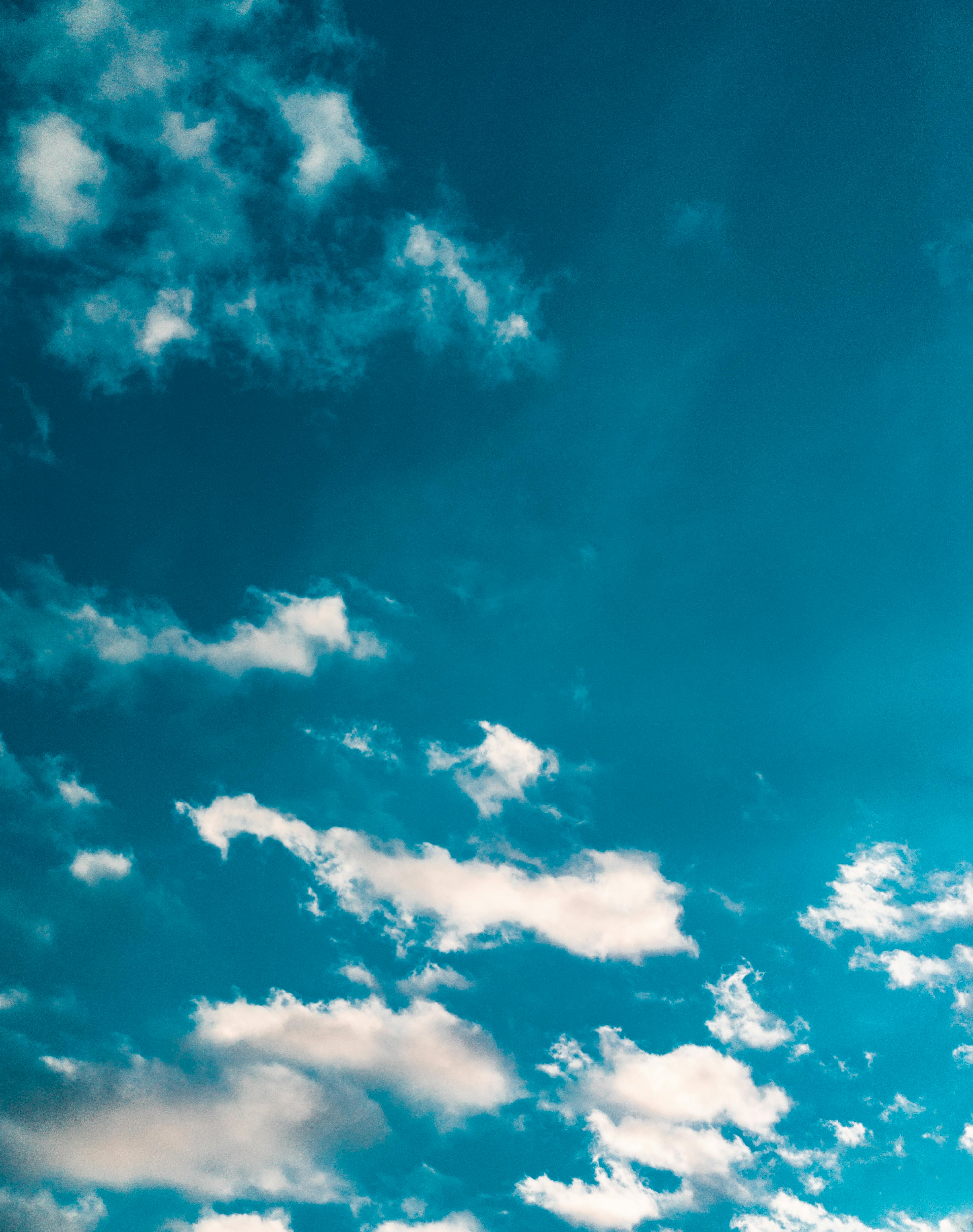 Beautiful Blue Sky And White Clouds On Background Wallpaper Stock Photo  Picture And Royalty Free Image Image 94694724