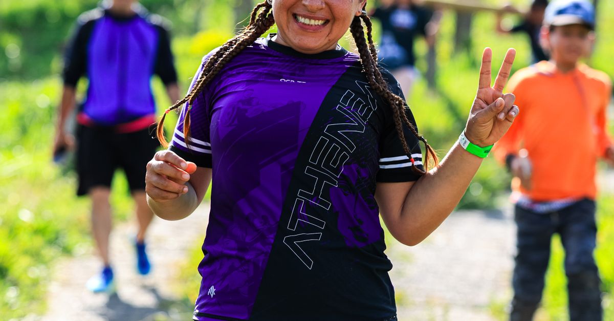Smiling Runner Outdoor Race with Smiling Runner on Sunny Day · Free Stock Photo