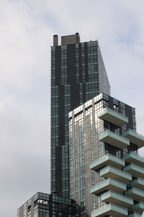 Free Contemporary architecture in Milan featuring innovative skyscraper design. Stock Photo