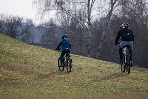 Foto profissional grátis de bicicleta, criança, família