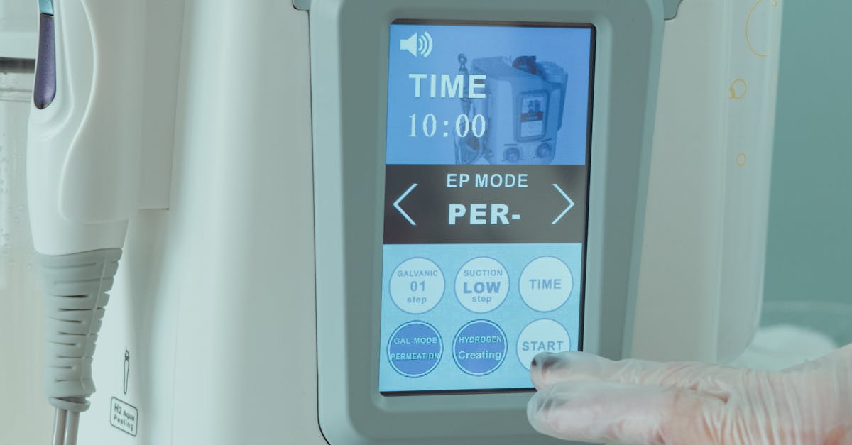 Photo by Eumorfia Panera High-tech medical device featuring a digital display and controls in a clinical setting.