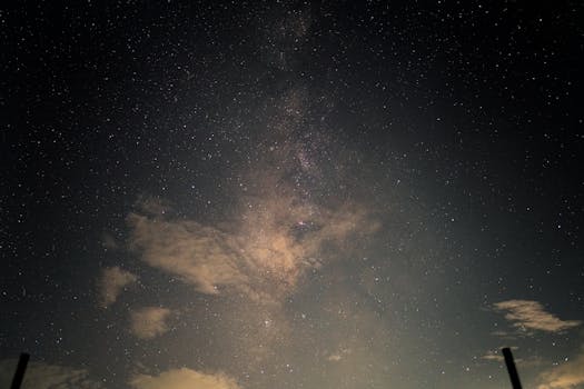 Beautiful Milky Way in Akumal, Mexico. Ideal for astro enthusiasts and night sky lovers.