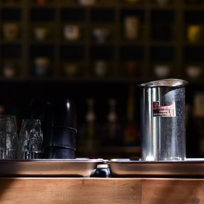 Selection of craft beers on tap